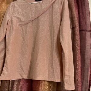 New York & Company Sparkling Pink Blouse